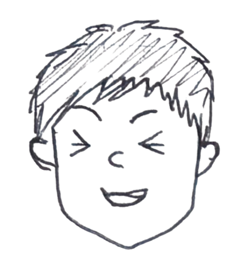 1 の似顔絵
