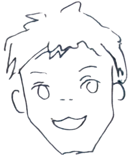28 の似顔絵