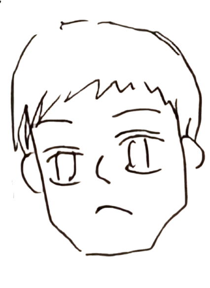 44 の似顔絵
