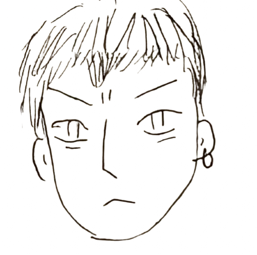 50 の似顔絵