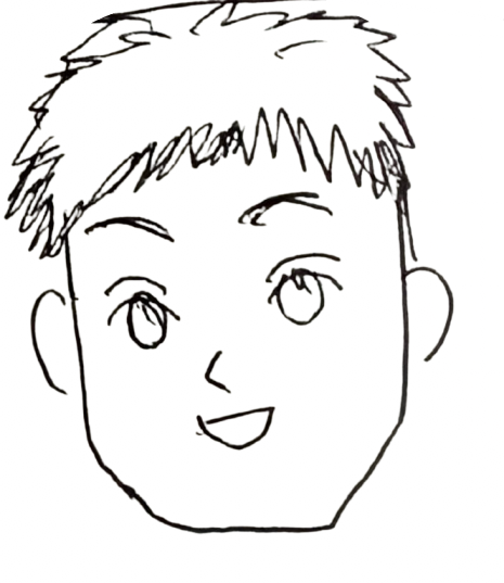 61 の似顔絵
